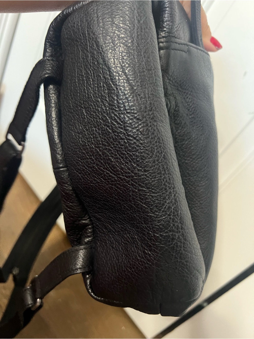 Free People We The Free Soho Convertible Leather Sling Backpack - Black - Picture 5 of 16